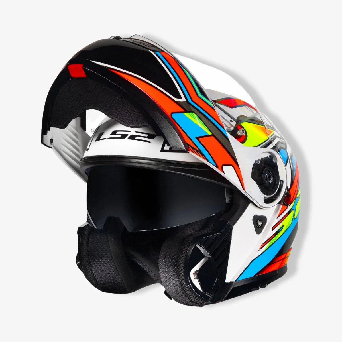 Capacete_Ls2_Fechado_FF908_Strobe_II_Xdron_Laranja