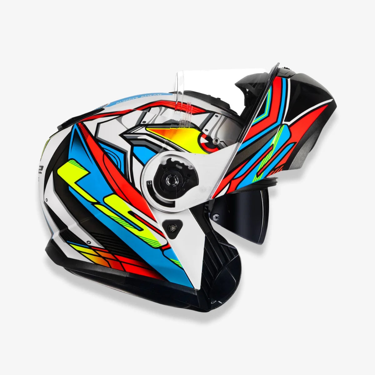 Capacete_Ls2_Fechado_FF908_Strobe_II_Xdron_Laranja