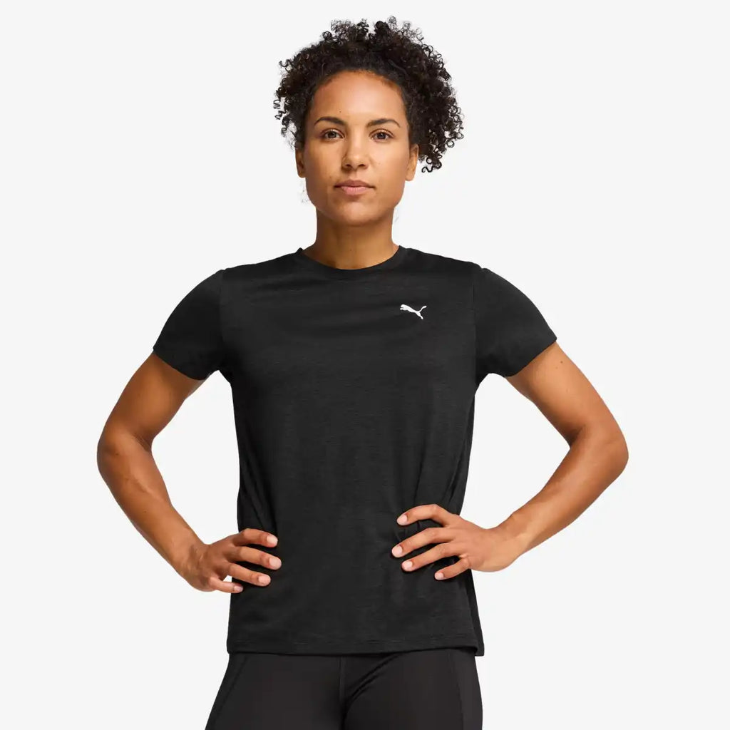 Camiseta_Casual_Puma_Feminina_Tad_Essential_Heather_Preta
