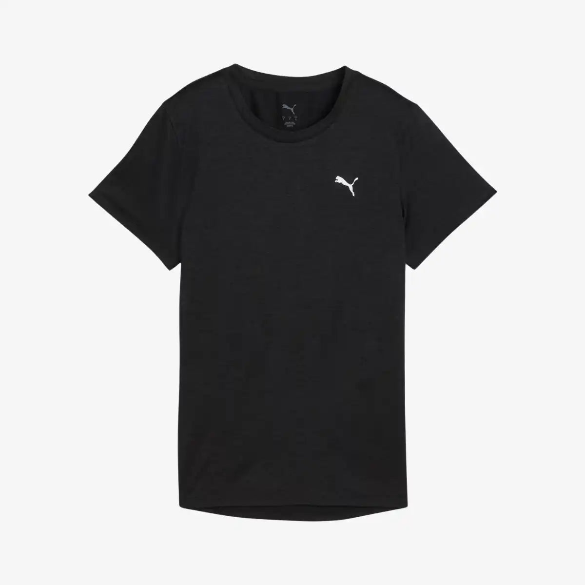 Camiseta_Casual_Puma_Feminina_Tad_Essential_Heather_Preta