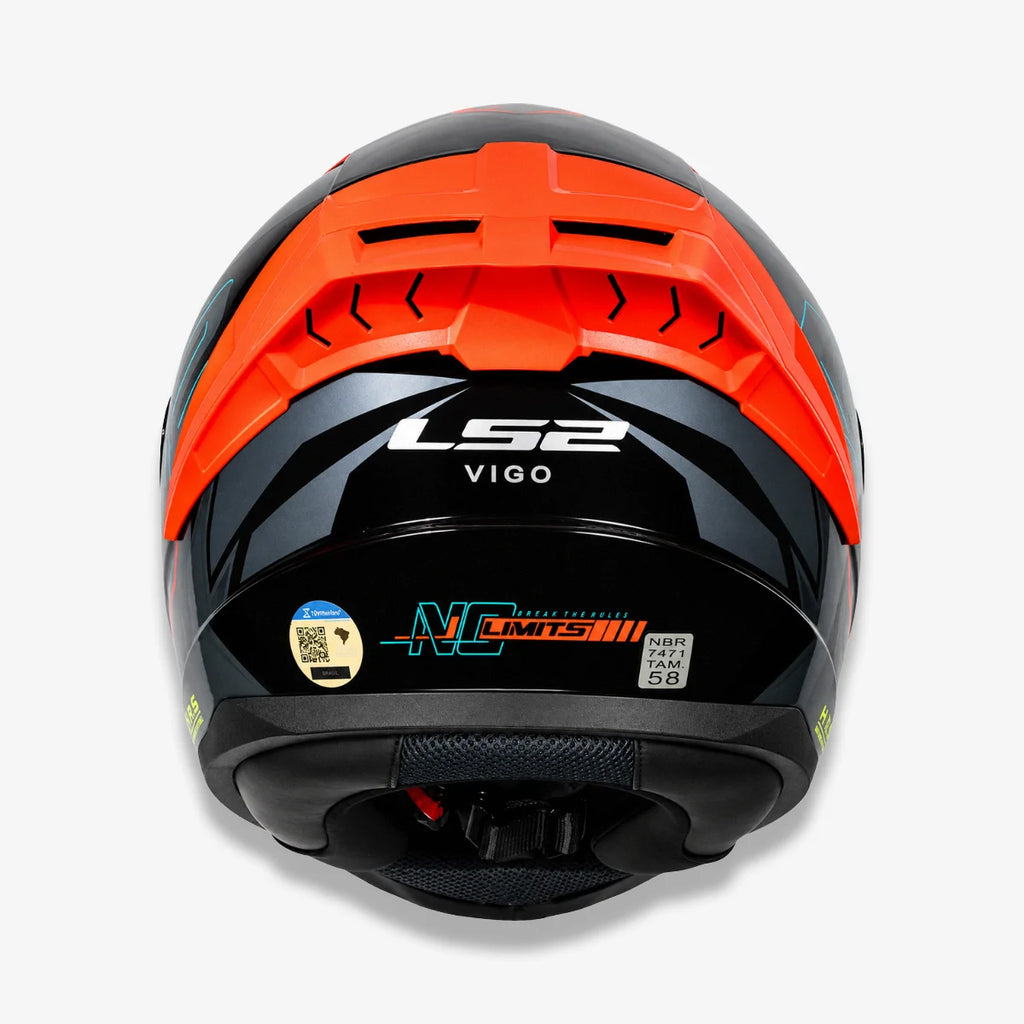 Capacete_Ls2_Fechado_FF810_Vigo_Limits_Laranja