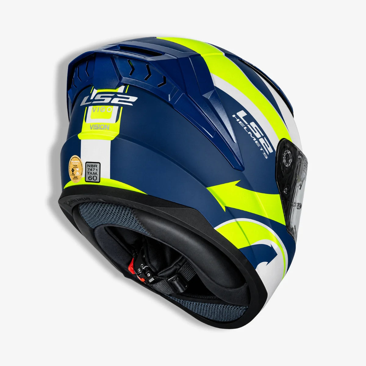 Capacete_Ls2_Fechado_FF810_Vigo_Vision_Fosco_Amarelo