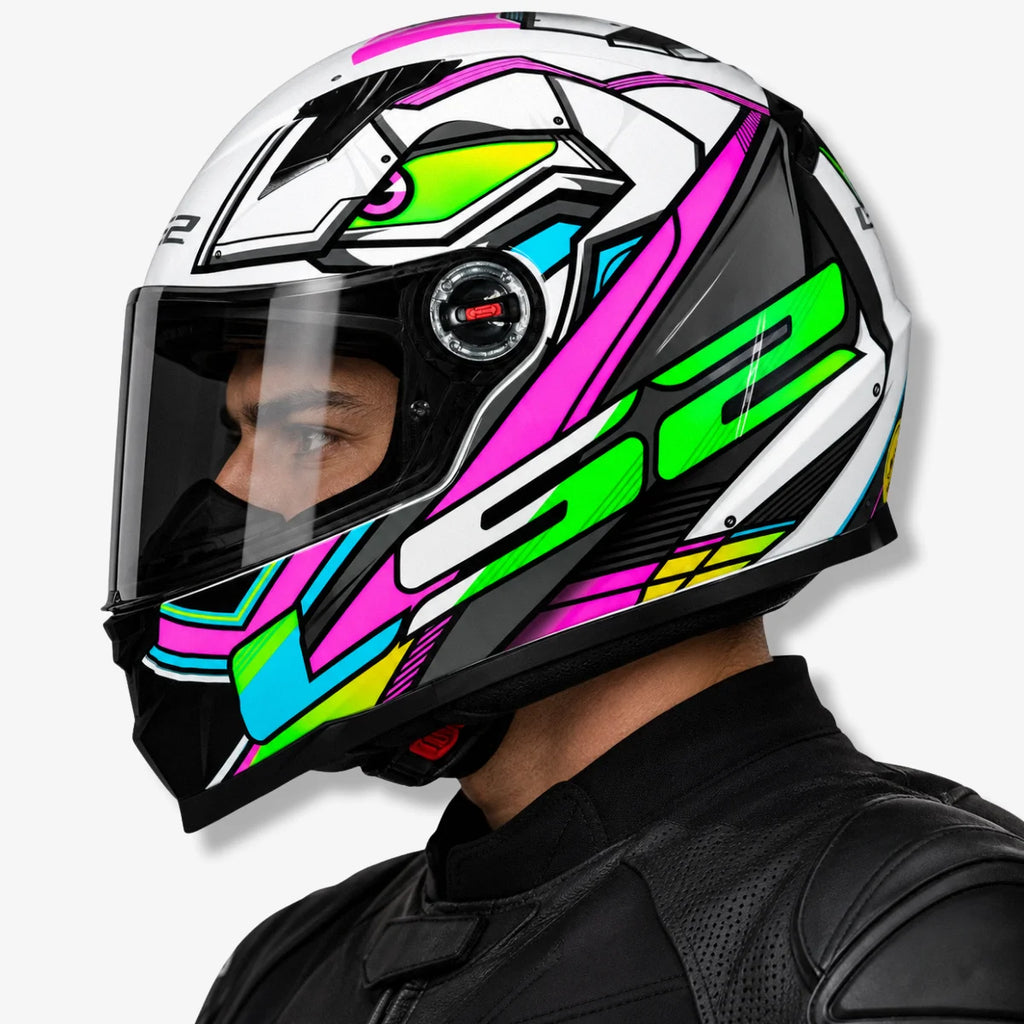 Capacete_Ls2_Fechado_FF358_Xdron_Rosa